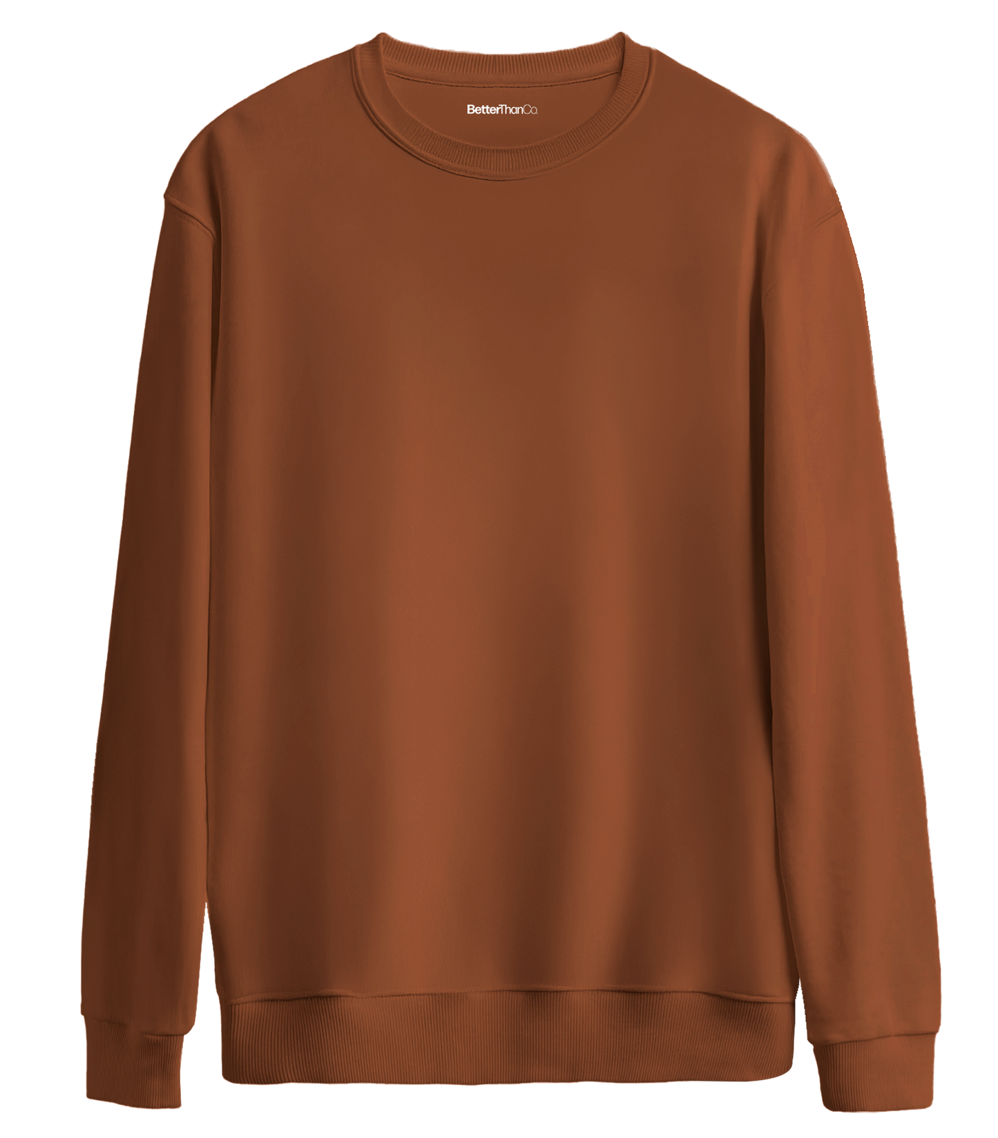 Basic Bisiklet Yaka Oversize Sweatshirt