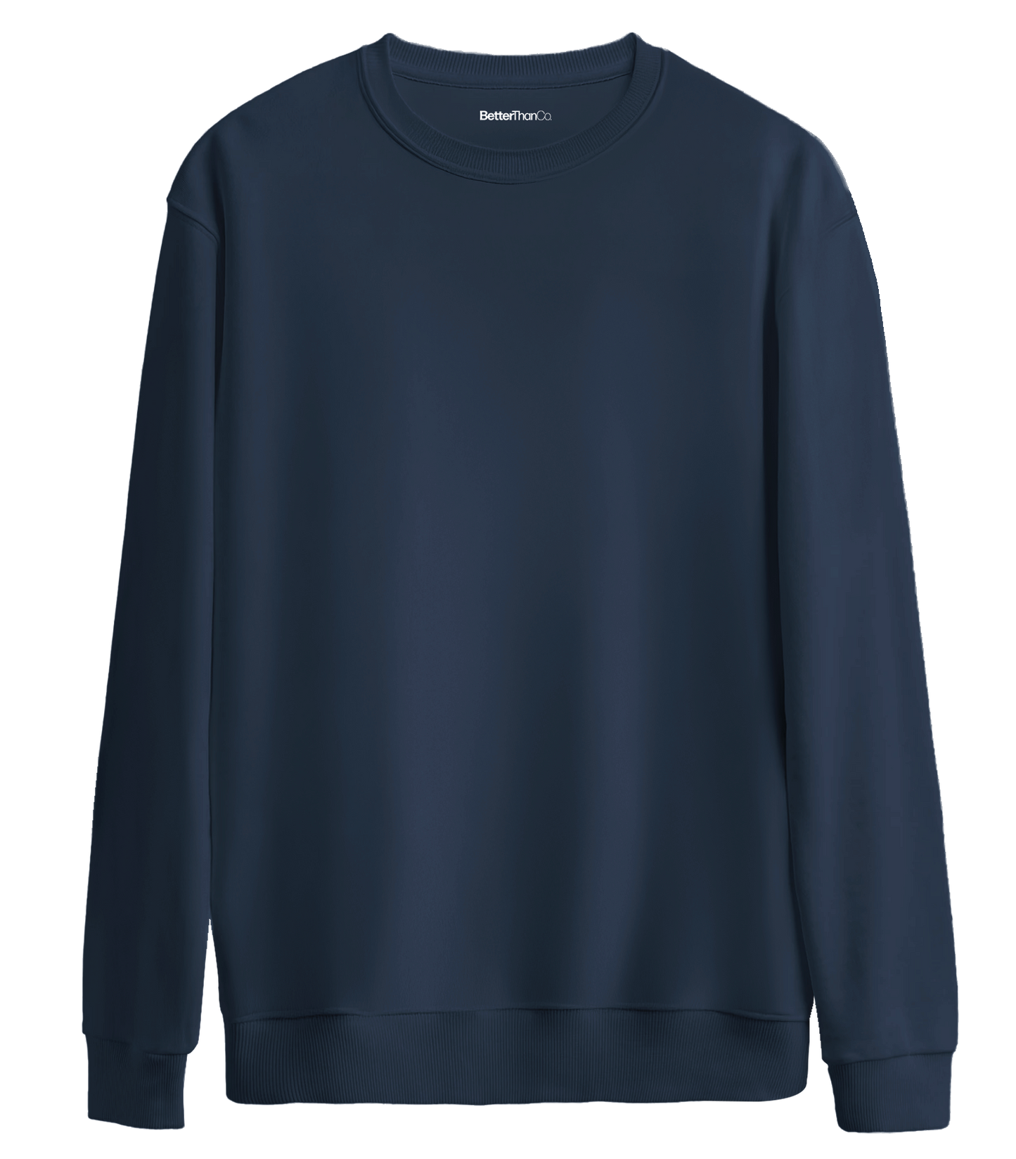 Basic Bisiklet Yaka Oversize Sweatshirt