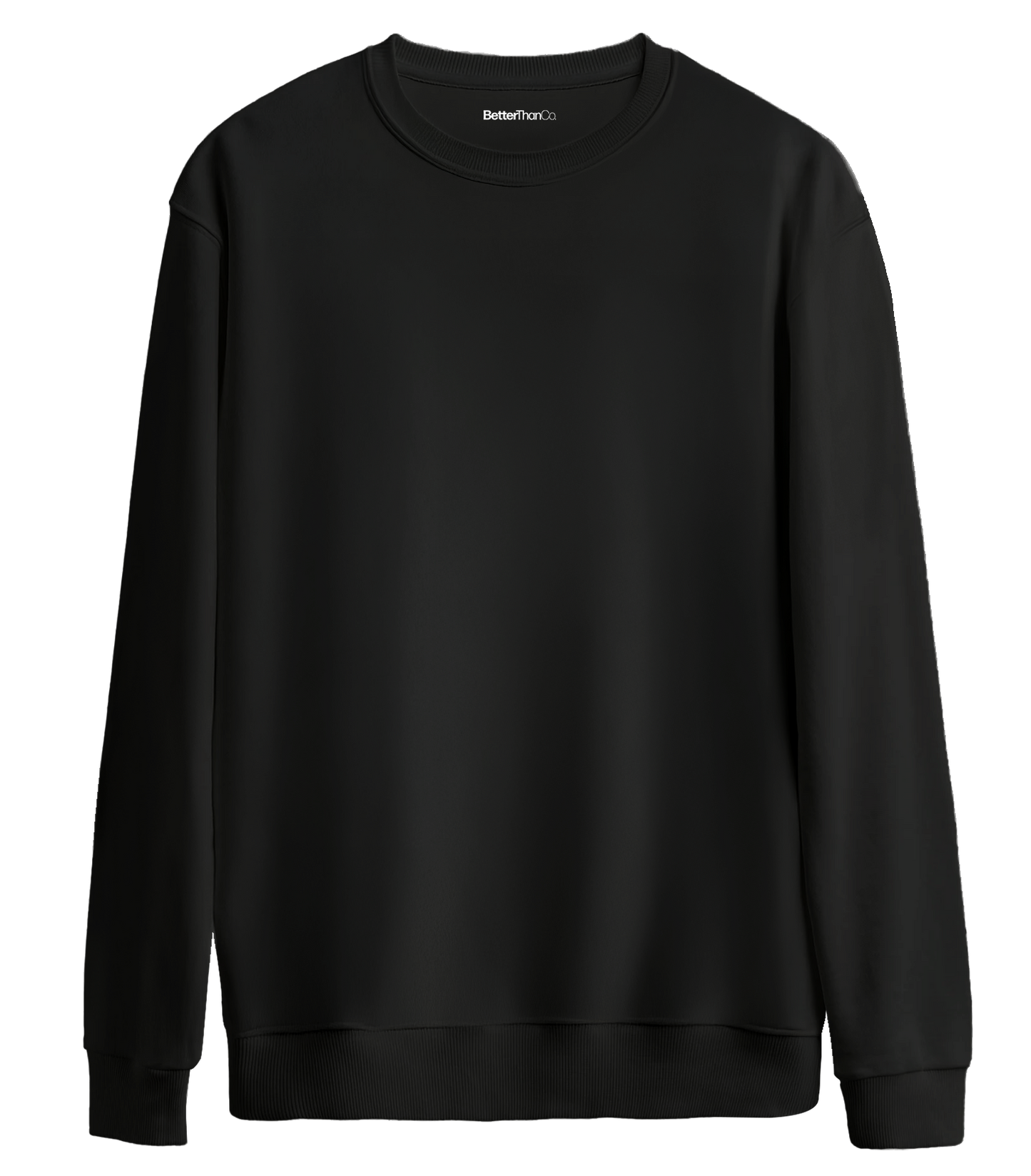 Basic Bisiklet Yaka Oversize Sweatshirt