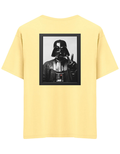 Master Of Peace Baskılı Bisiklet Yaka Oversize T-shirt