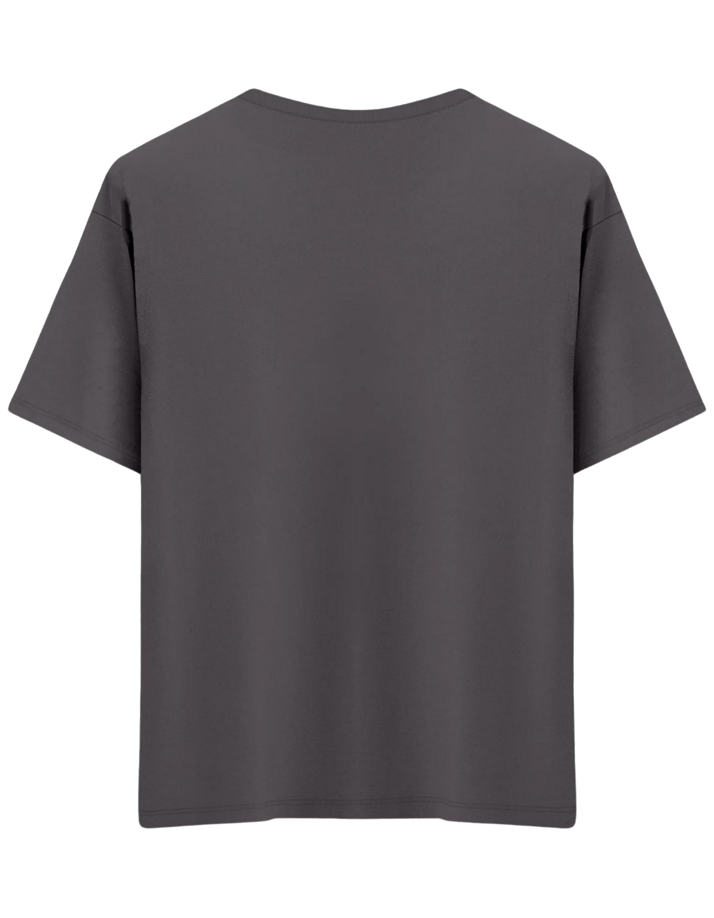 Classic Baskısız Bisiklet Yaka Oversize T-shirt
