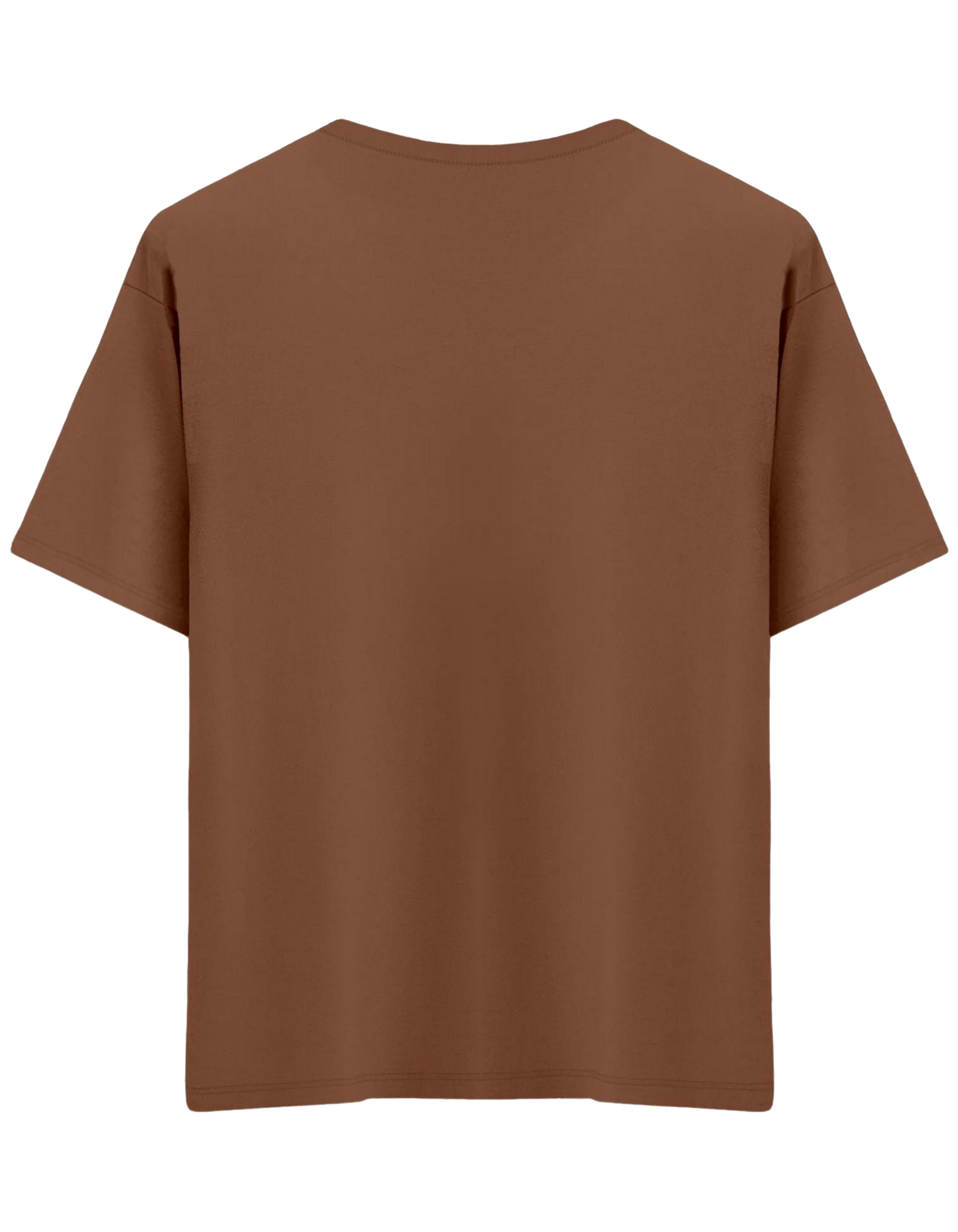 Classic Baskısız Bisiklet Yaka Oversize T-shirt