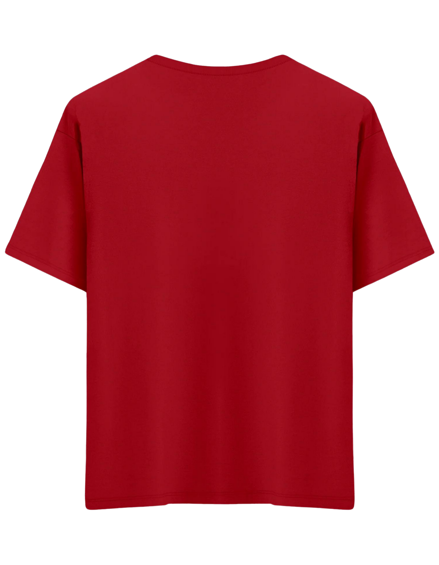 Classic Baskısız Bisiklet Yaka Oversize T-shirt