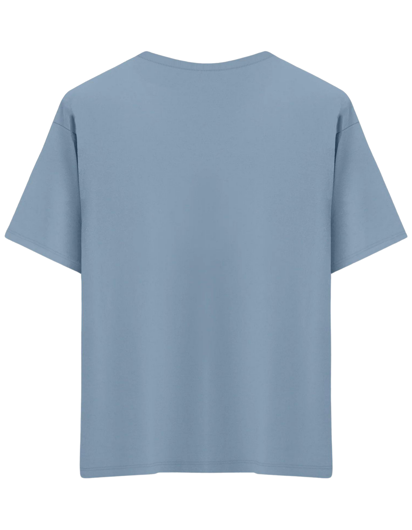 Classic Baskısız Bisiklet Yaka Oversize T-shirt