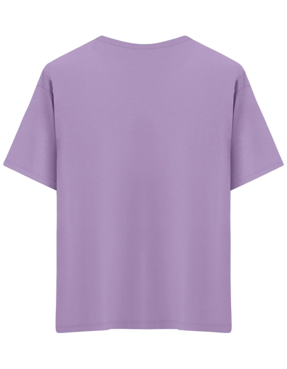 Classic Baskısız Bisiklet Yaka Oversize T-shirt