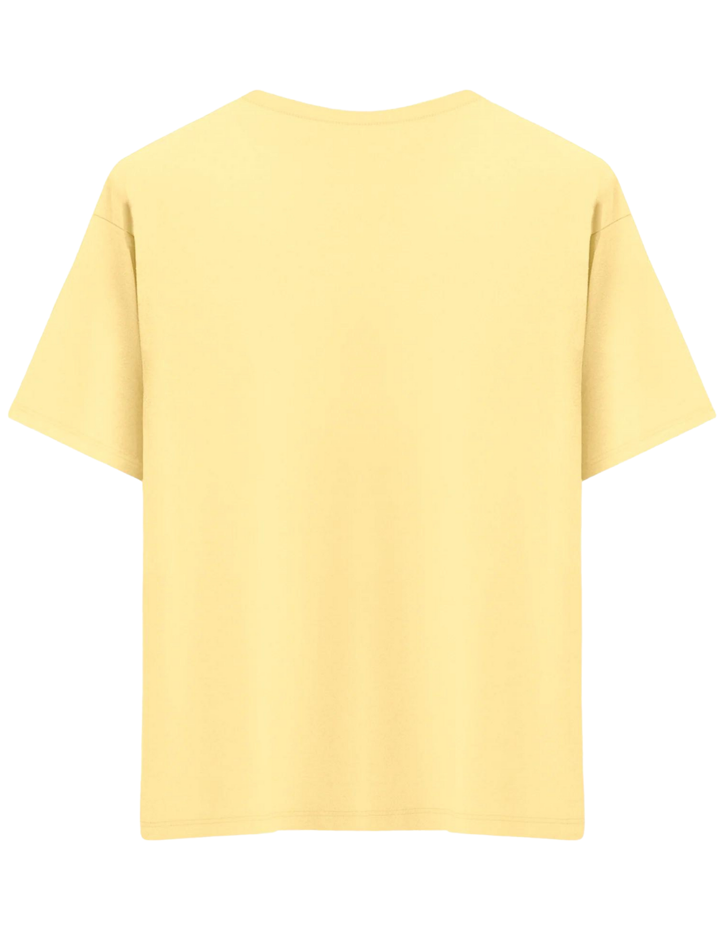 Classic Baskısız Bisiklet Yaka Oversize T-shirt