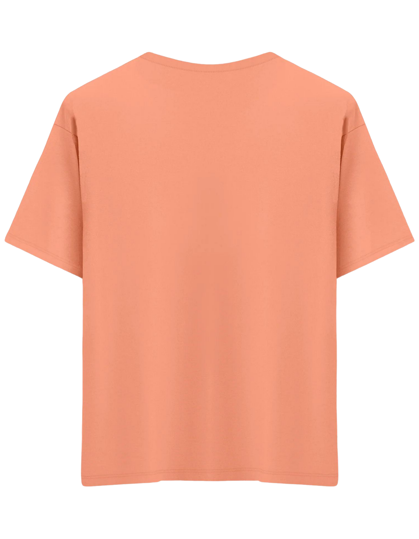 Classic Baskısız Bisiklet Yaka Oversize T-shirt