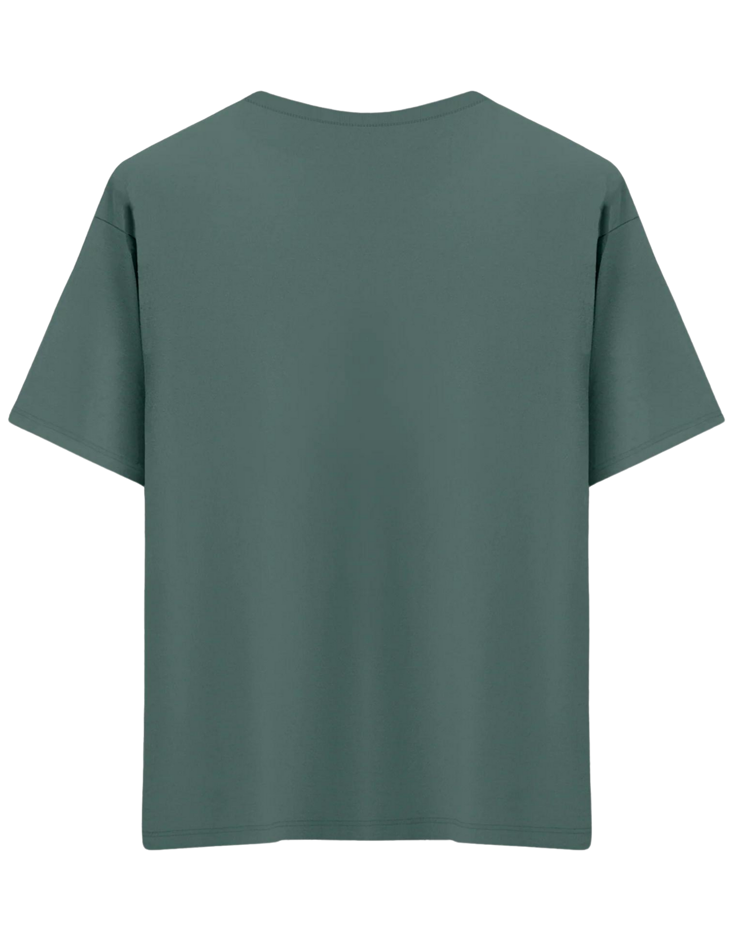 Classic Baskısız Bisiklet Yaka Oversize T-shirt