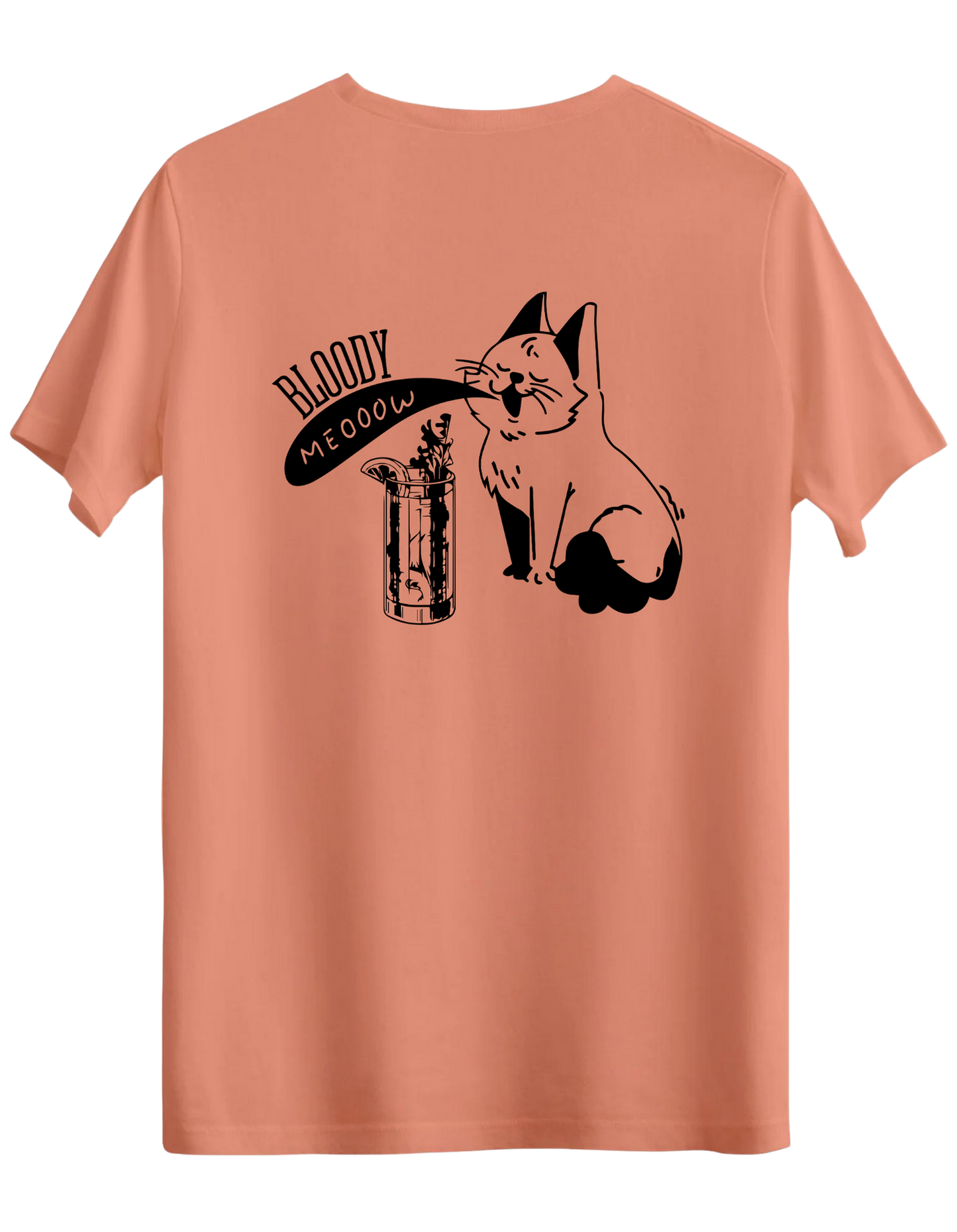 Bloody Meow Baskılı Bisiklet Yaka Regular T-shirt