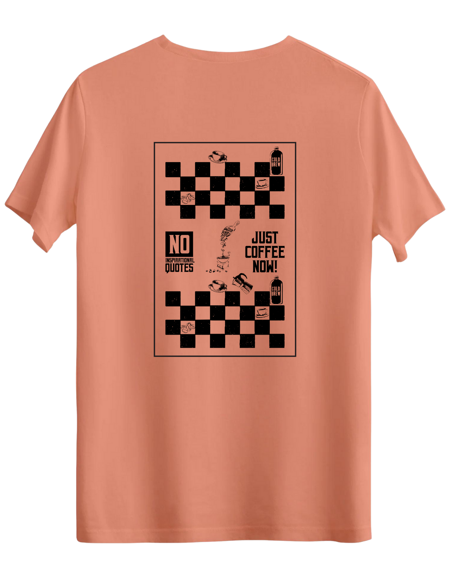 Just Coffee Baskılı Bisiklet Yaka Regular T-shirt