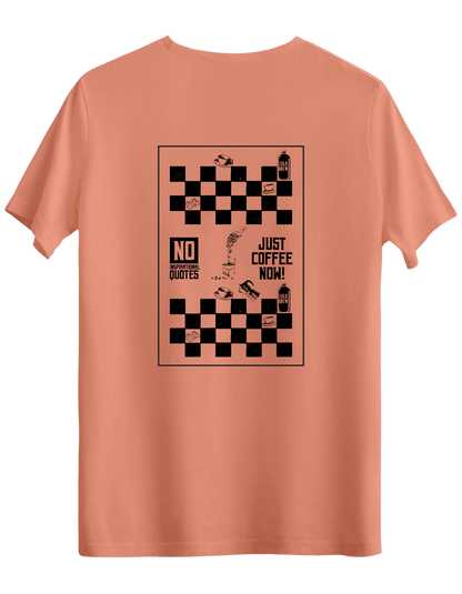 Just Coffee Baskılı Bisiklet Yaka Regular T-shirt