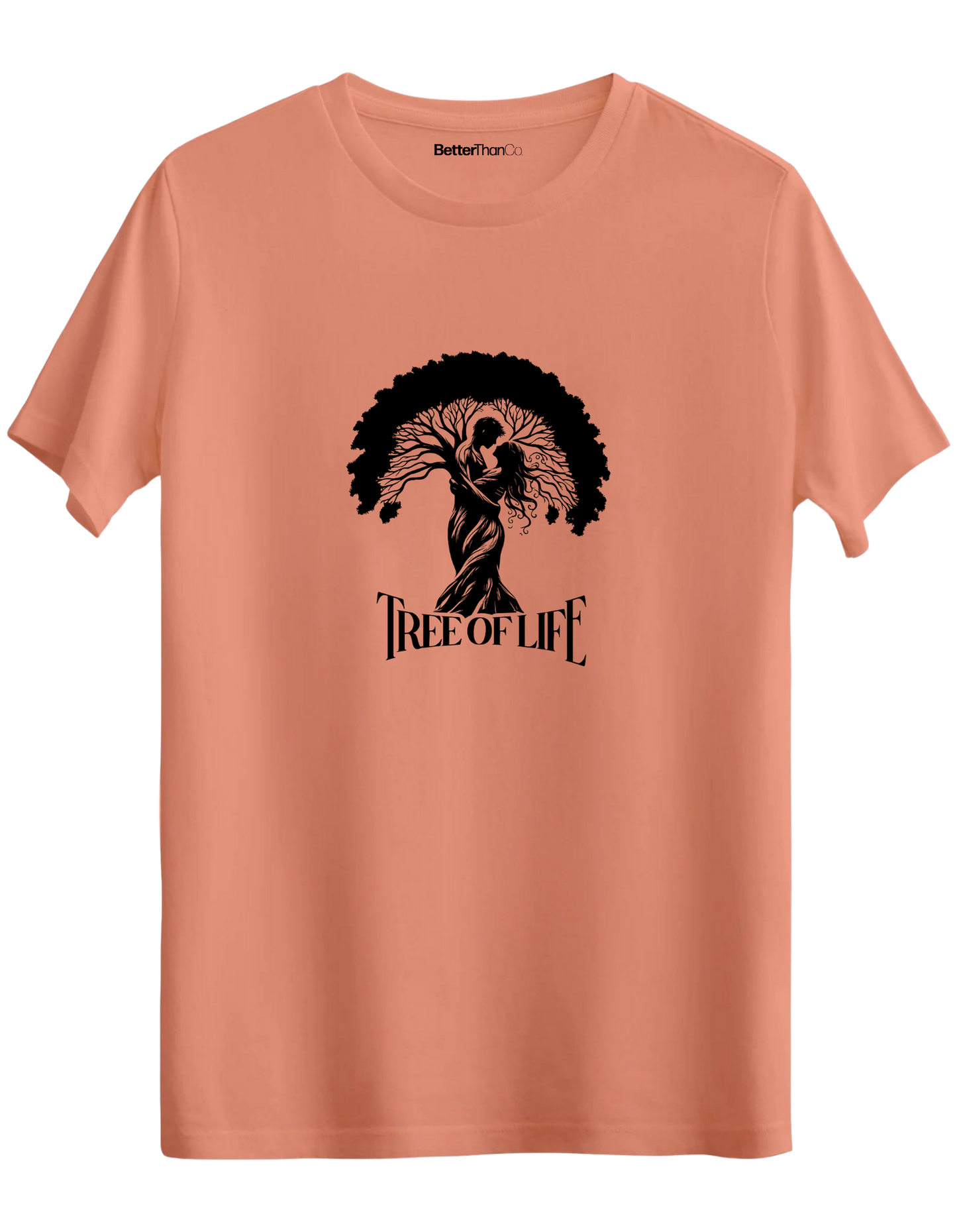 Tree Of Life Baskılı Bisiklet Yaka Regular T-shirt