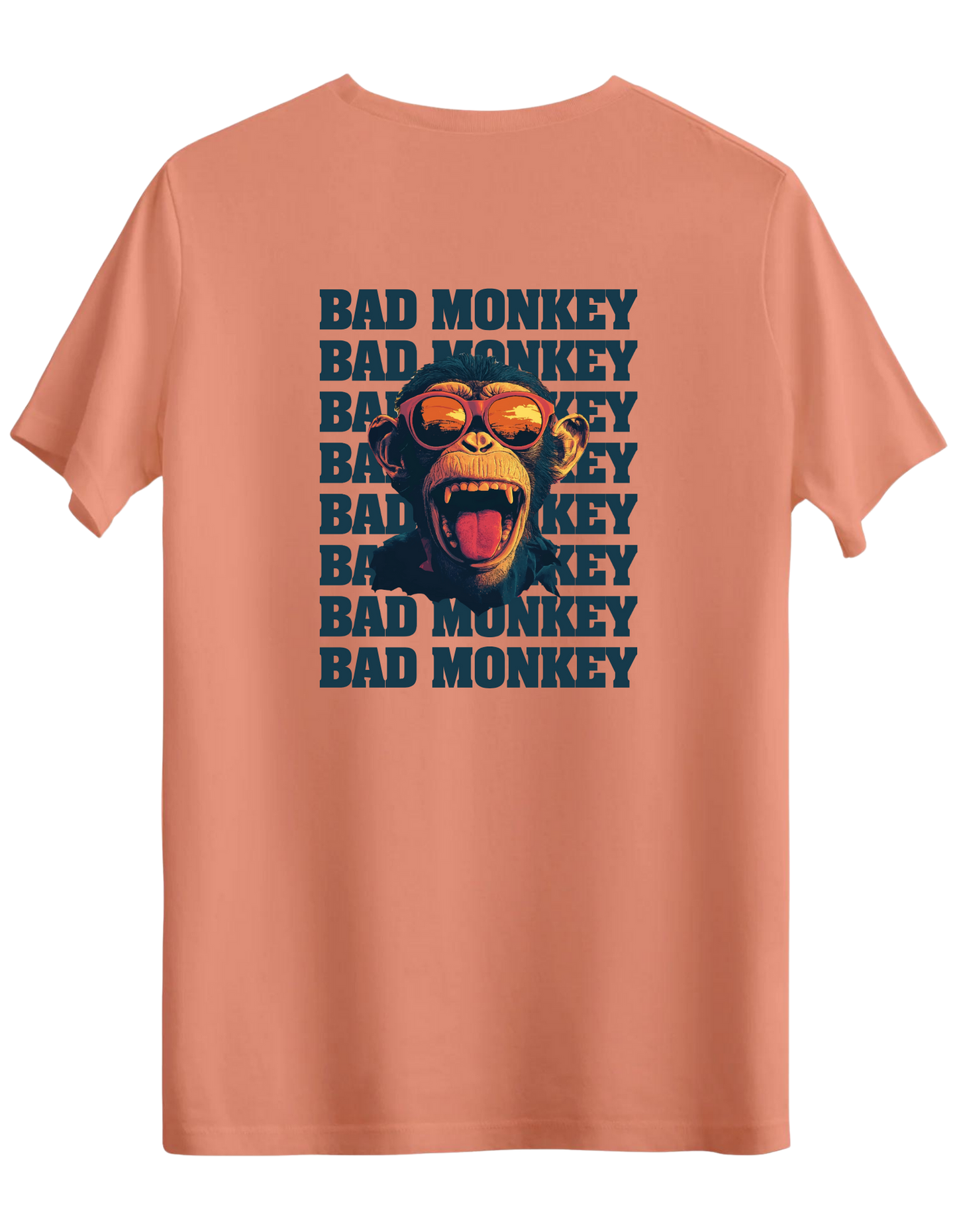 Bad Monkey Baskılı Bisiklet Yaka Regular T-shirt