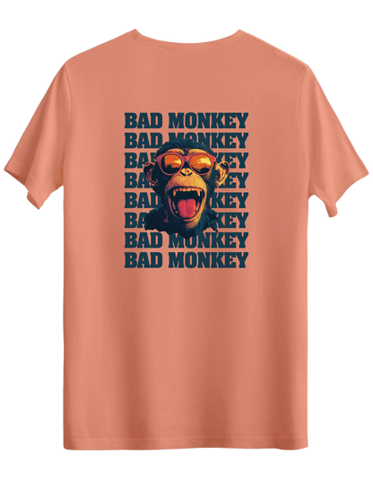 Bad Monkey Baskılı Bisiklet Yaka Regular T-shirt