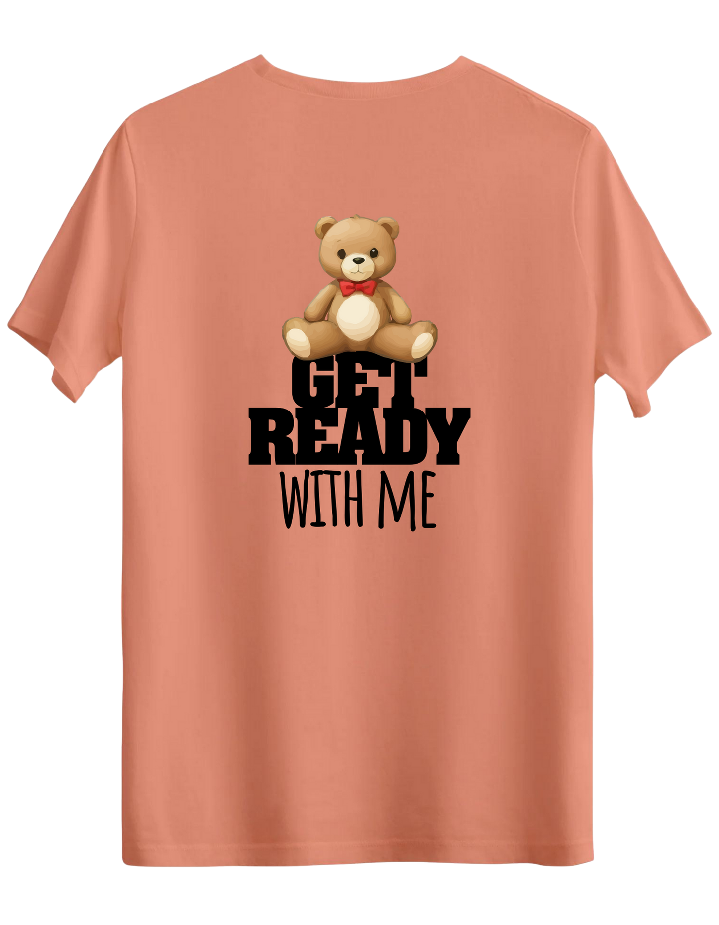 With Me Baskılı Bisiklet Yaka Regular T-shirt