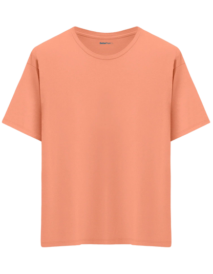 Classic Baskısız Bisiklet Yaka Oversize T-shirt