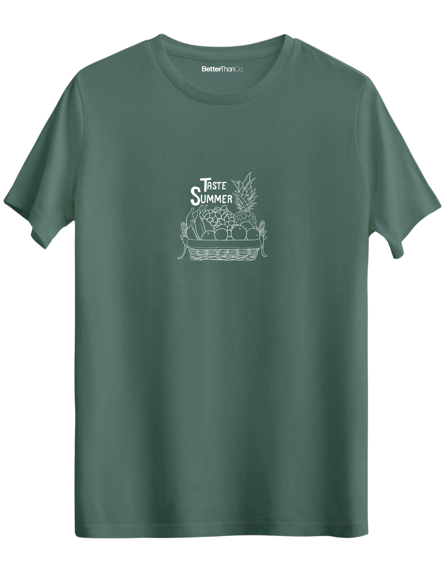 Taste Summer Baskılı Bisiklet Yaka Regular T-shirt