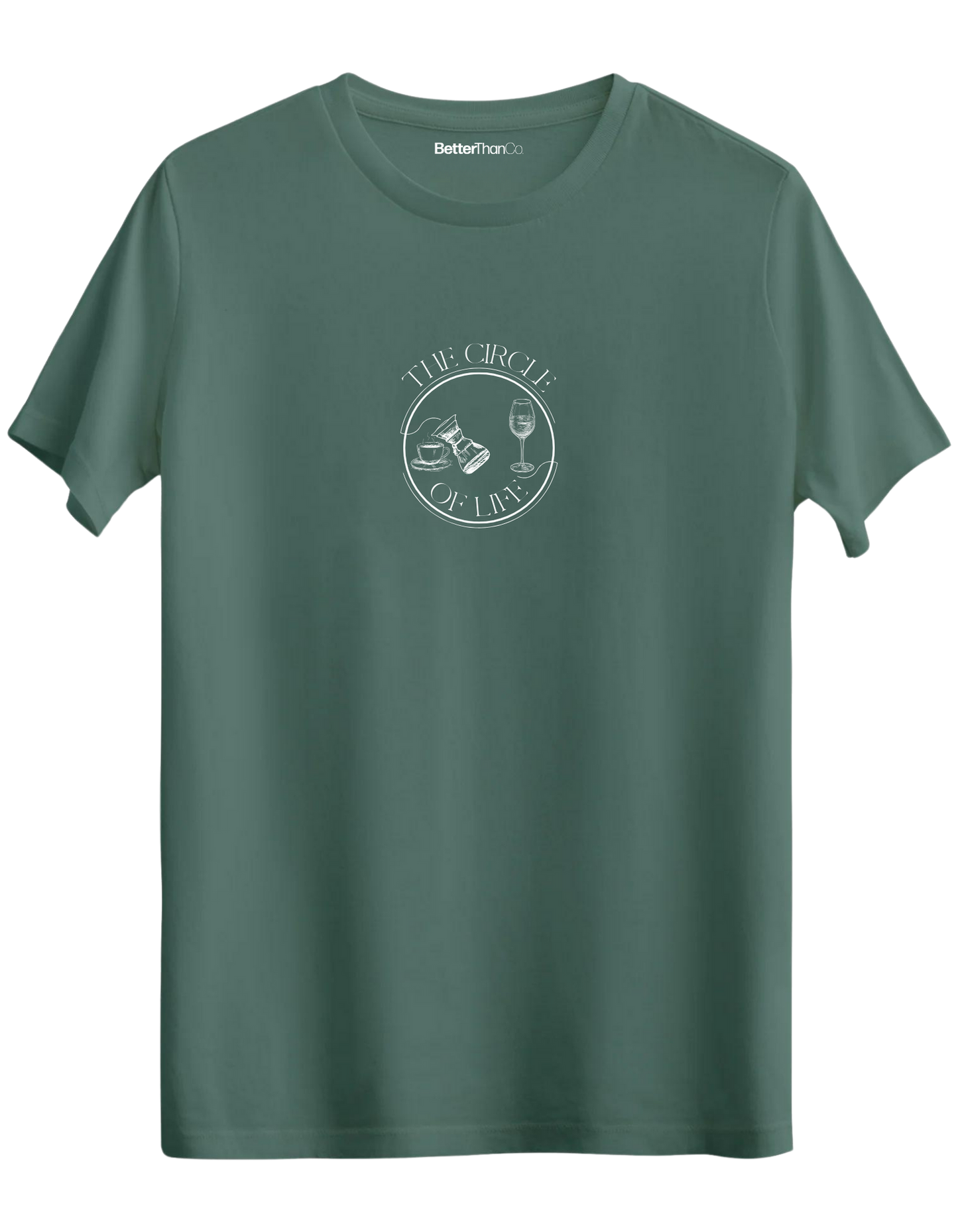 Circle Of Life Baskılı Bisiklet Yaka Regular T-shirt