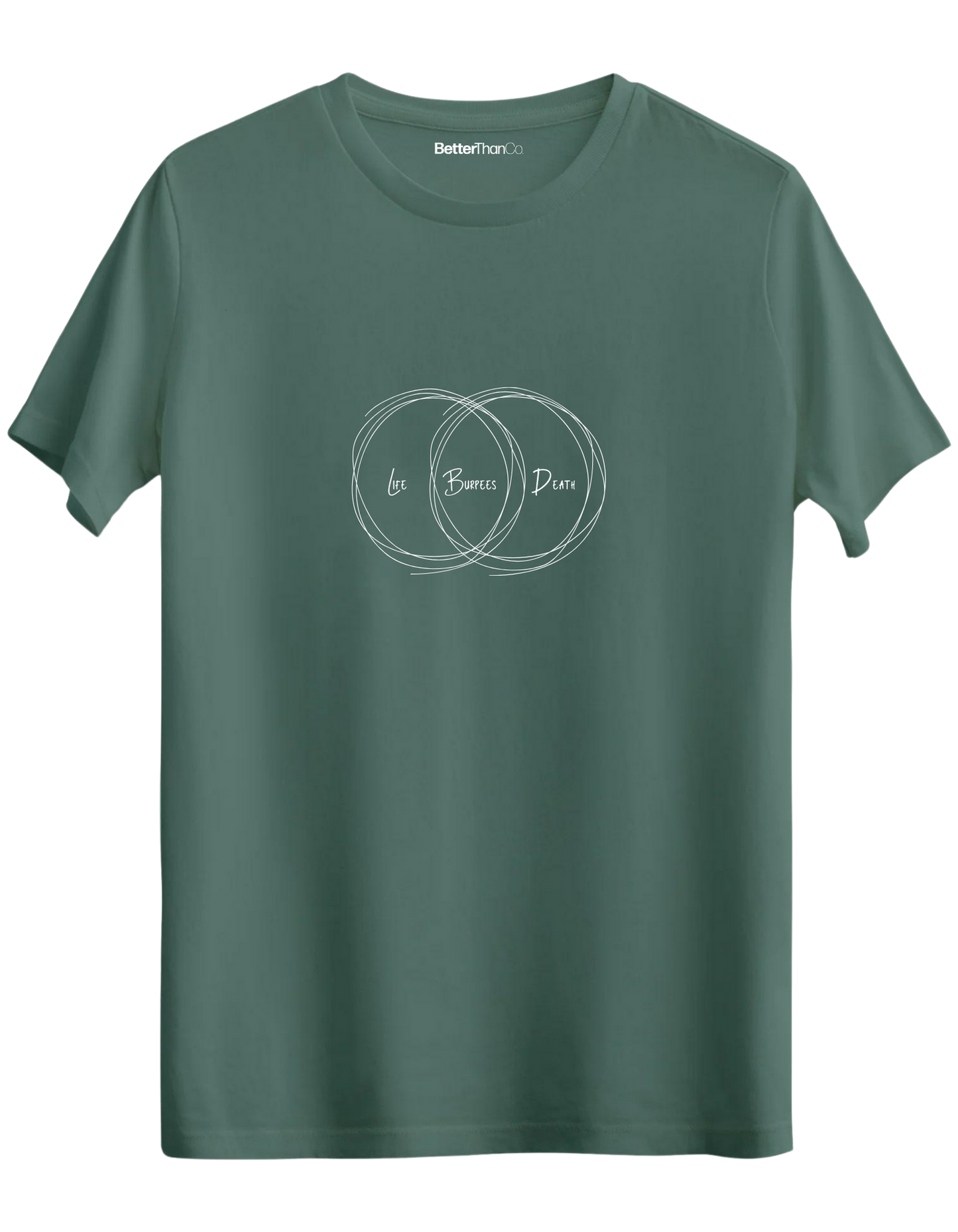 Burpees Baskılı Bisiklet Yaka Regular T-shirt