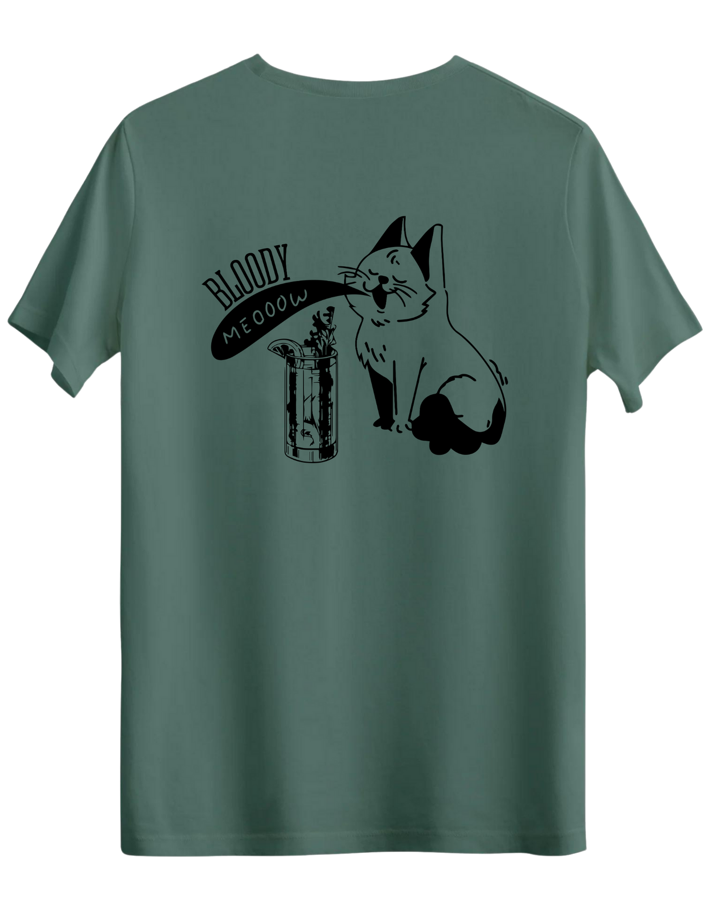 Bloody Meow Baskılı Bisiklet Yaka Regular T-shirt