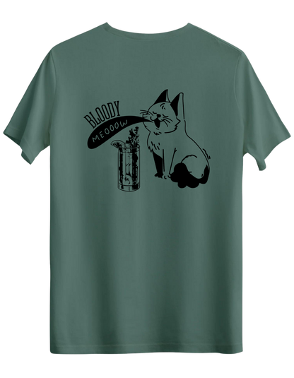 Bloody Meow Baskılı Bisiklet Yaka Regular T-shirt