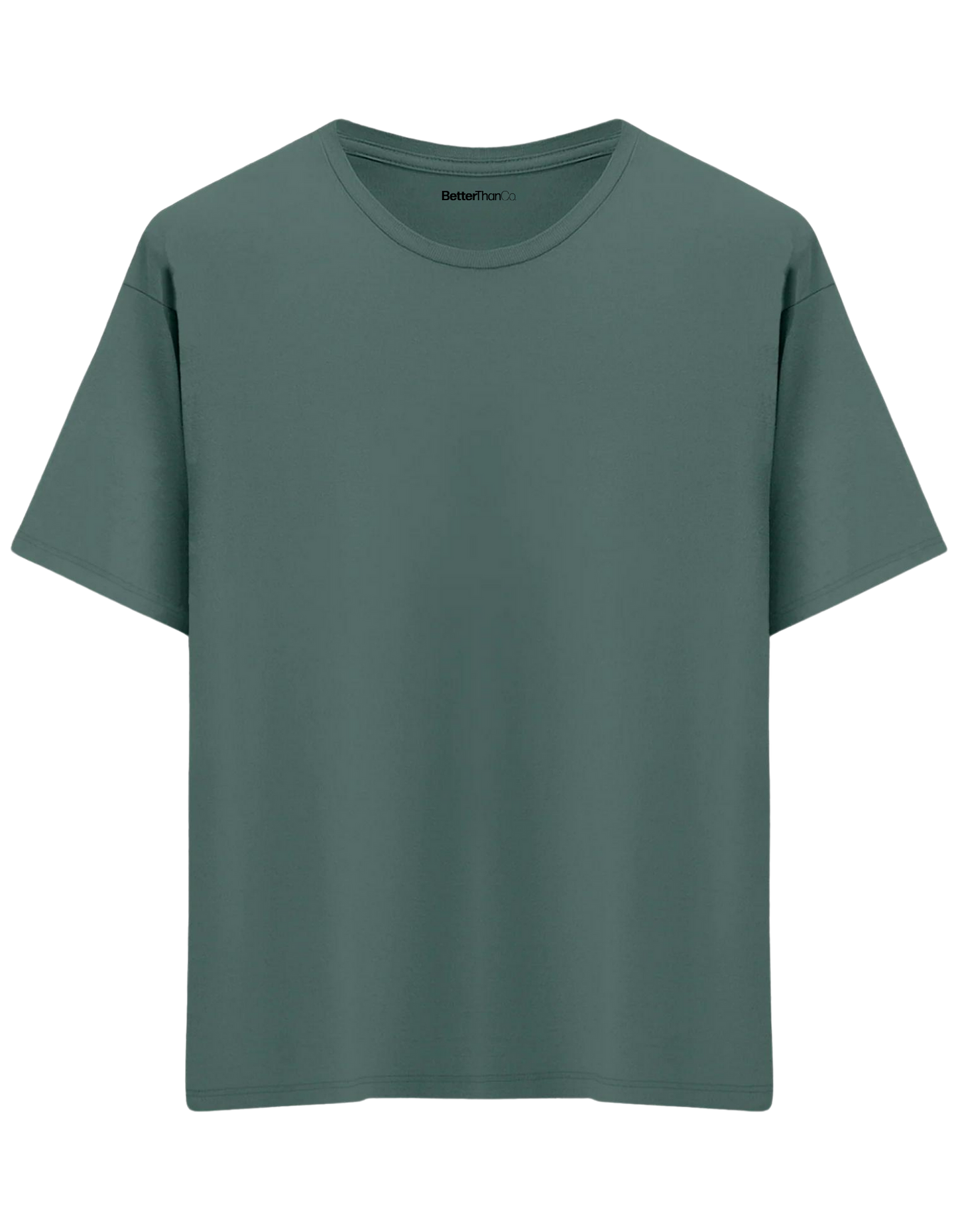 Classic Baskısız Bisiklet Yaka Oversize T-shirt